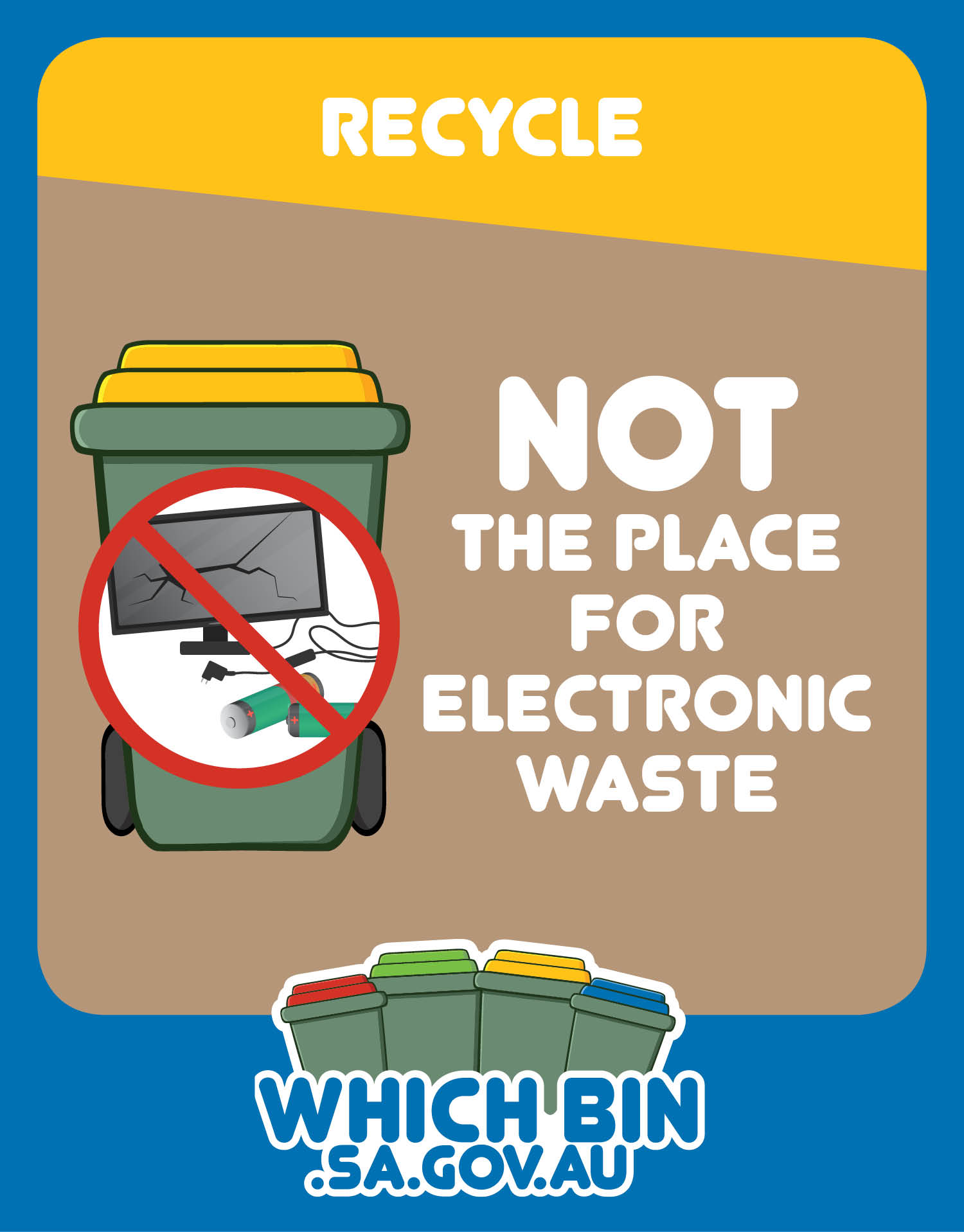 Recycle your old electronic items at a recycling centre.