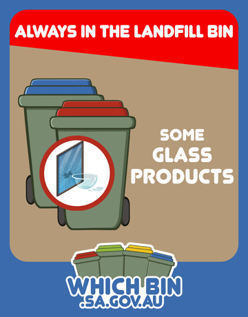 Always in the landfill bin: some glass products 