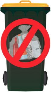 Recycling not in plastic bags